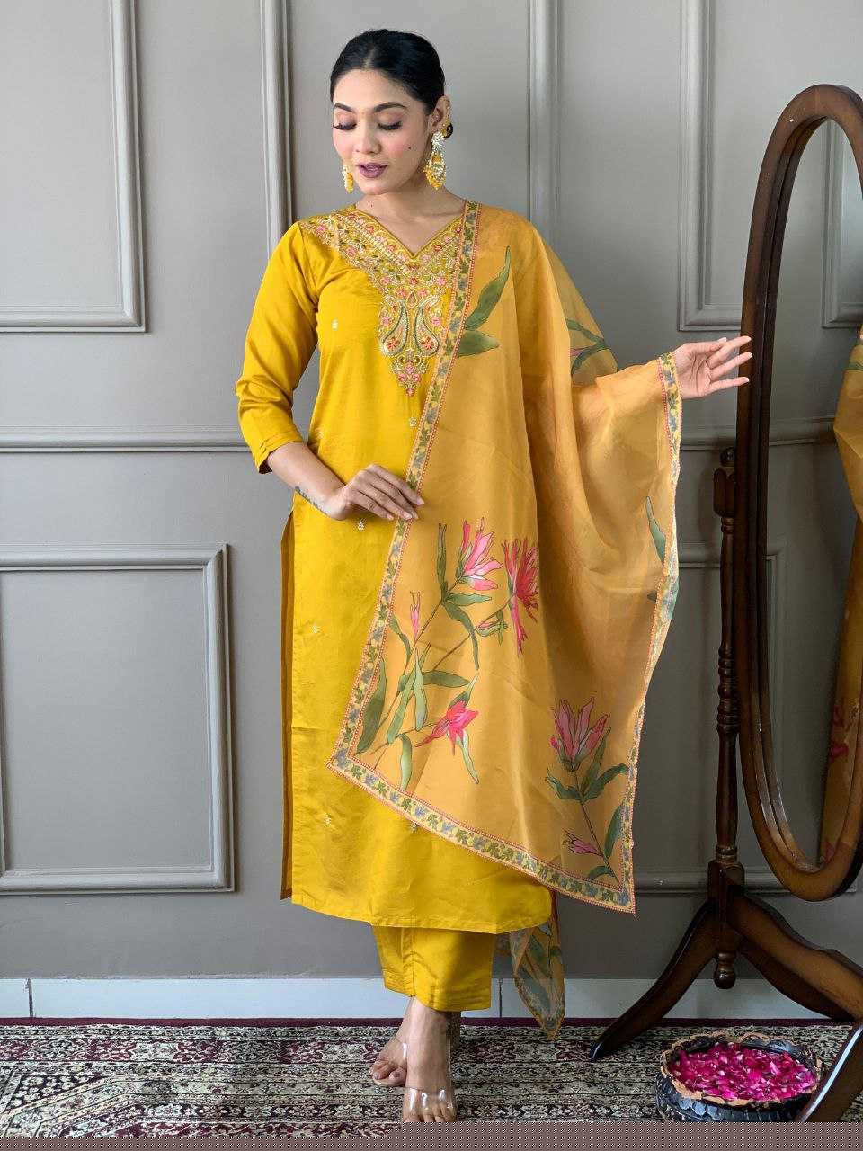 Viscose Chanderi Kurti - MYLUXURY LANE ENTERPRISE